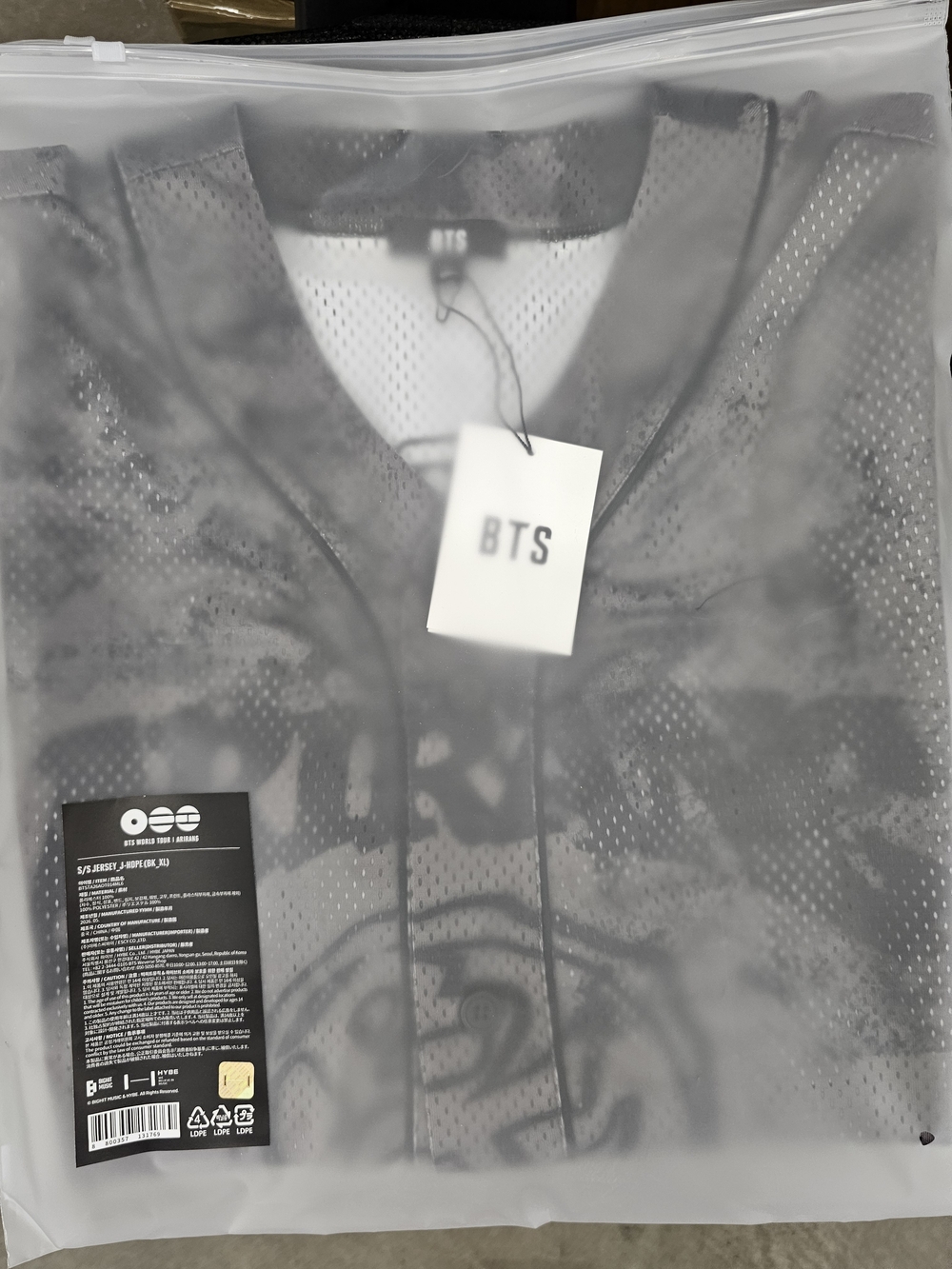 BTS  Black  Jersey J Hope